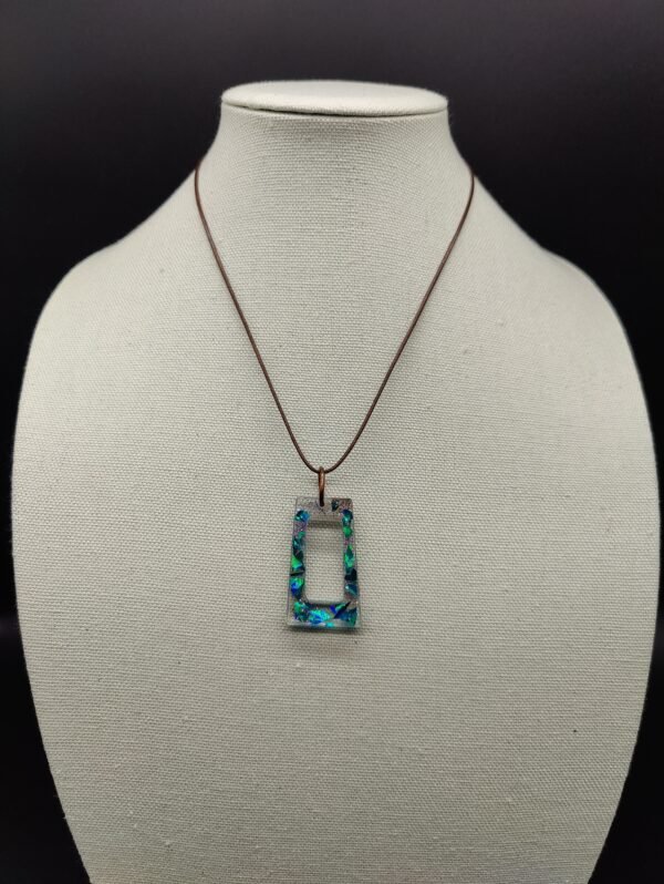 Blue Rectangle Pendant