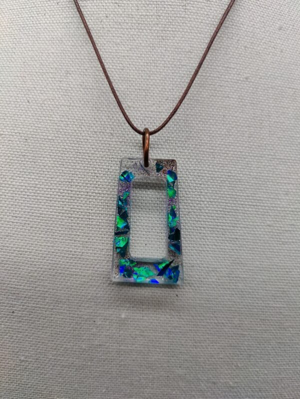 Blue Rectangle Pendant