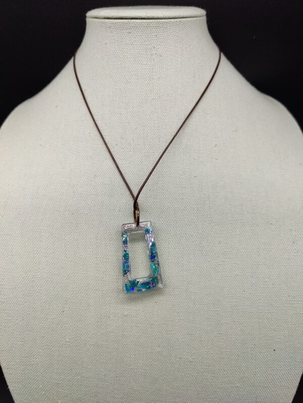 Blue Rectangle Pendant