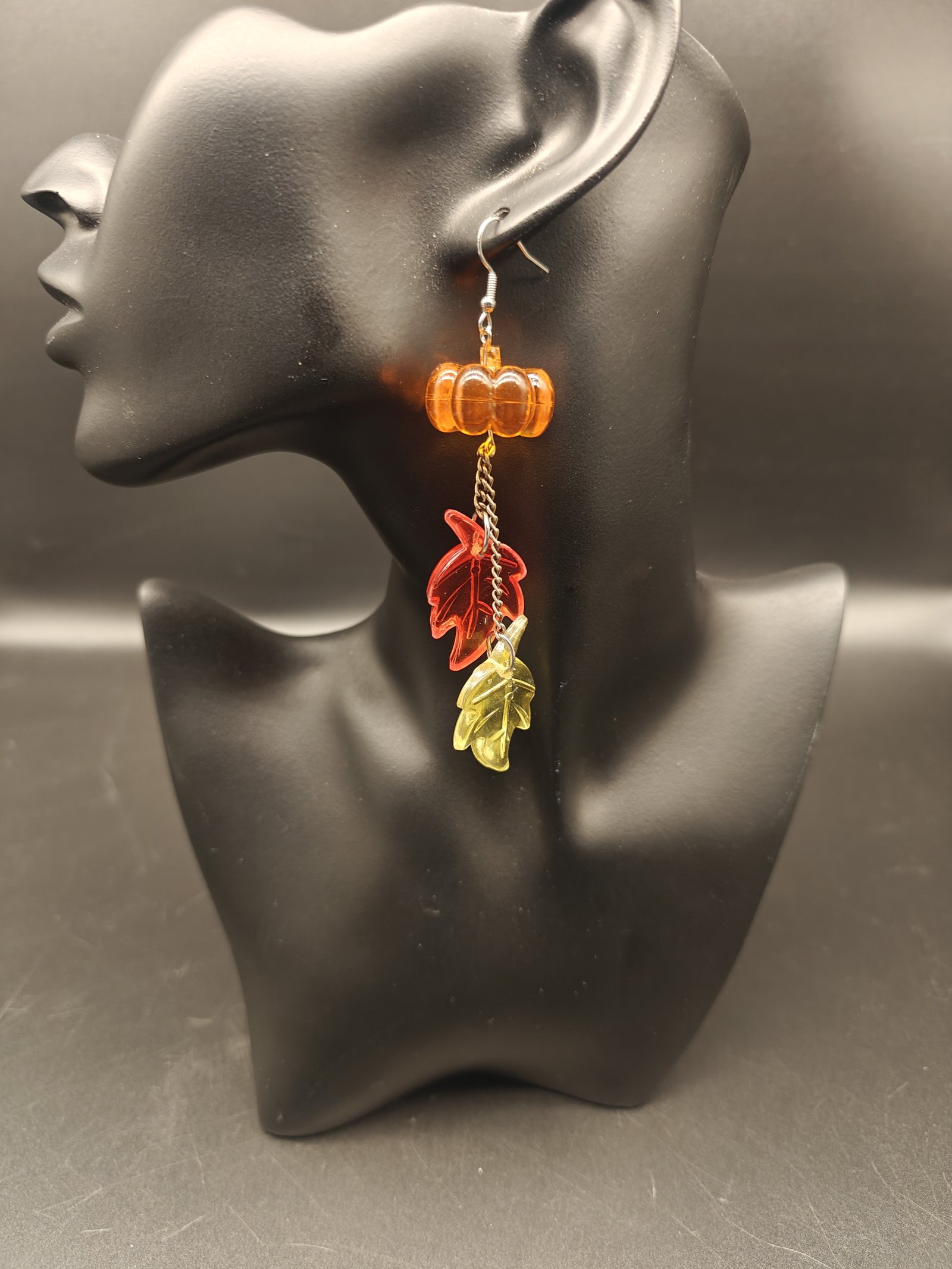 Fall Pumpkin and Leaves