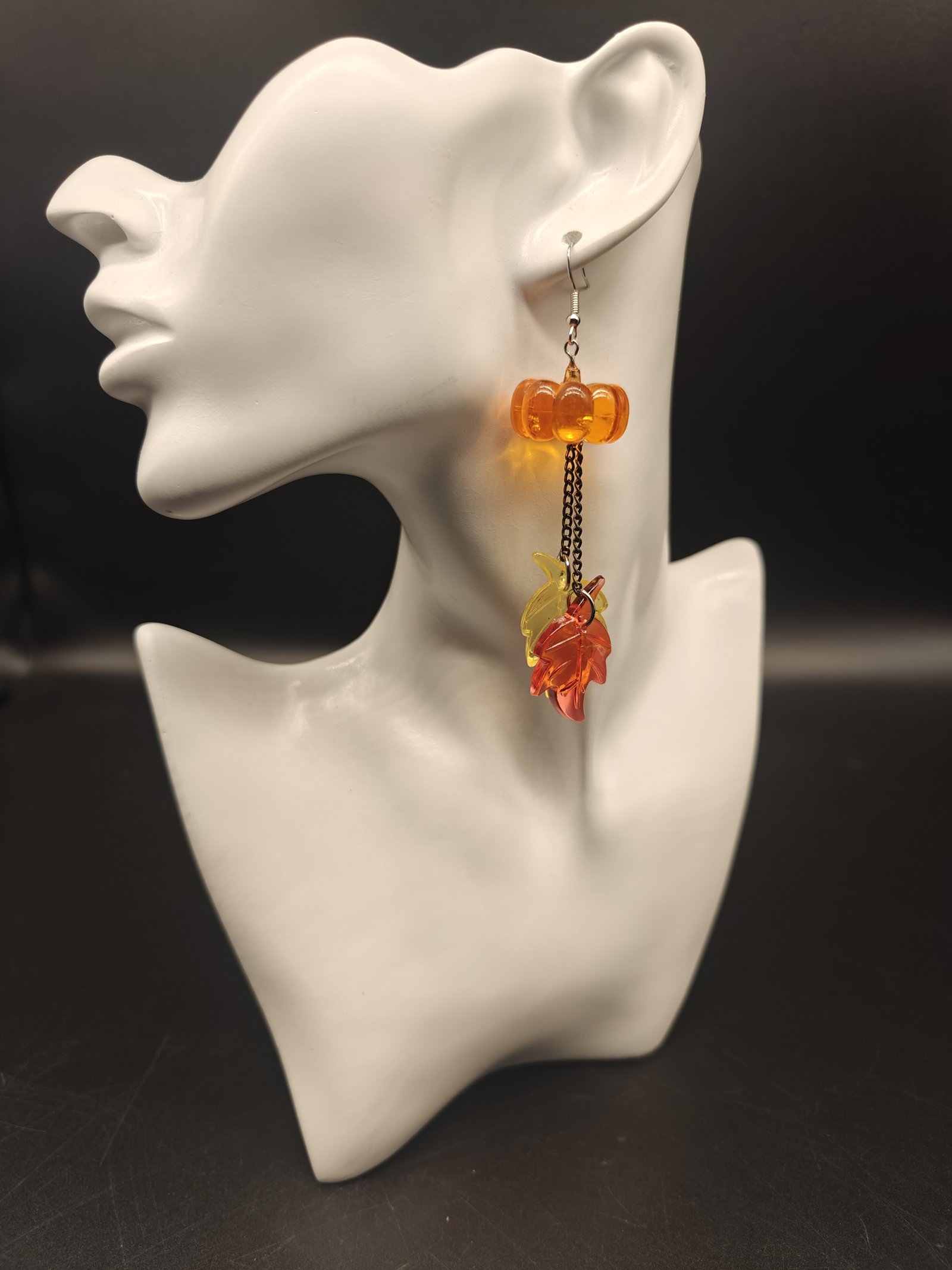 Fall Pumpkin and Leaves