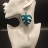 Green Leather Earring
